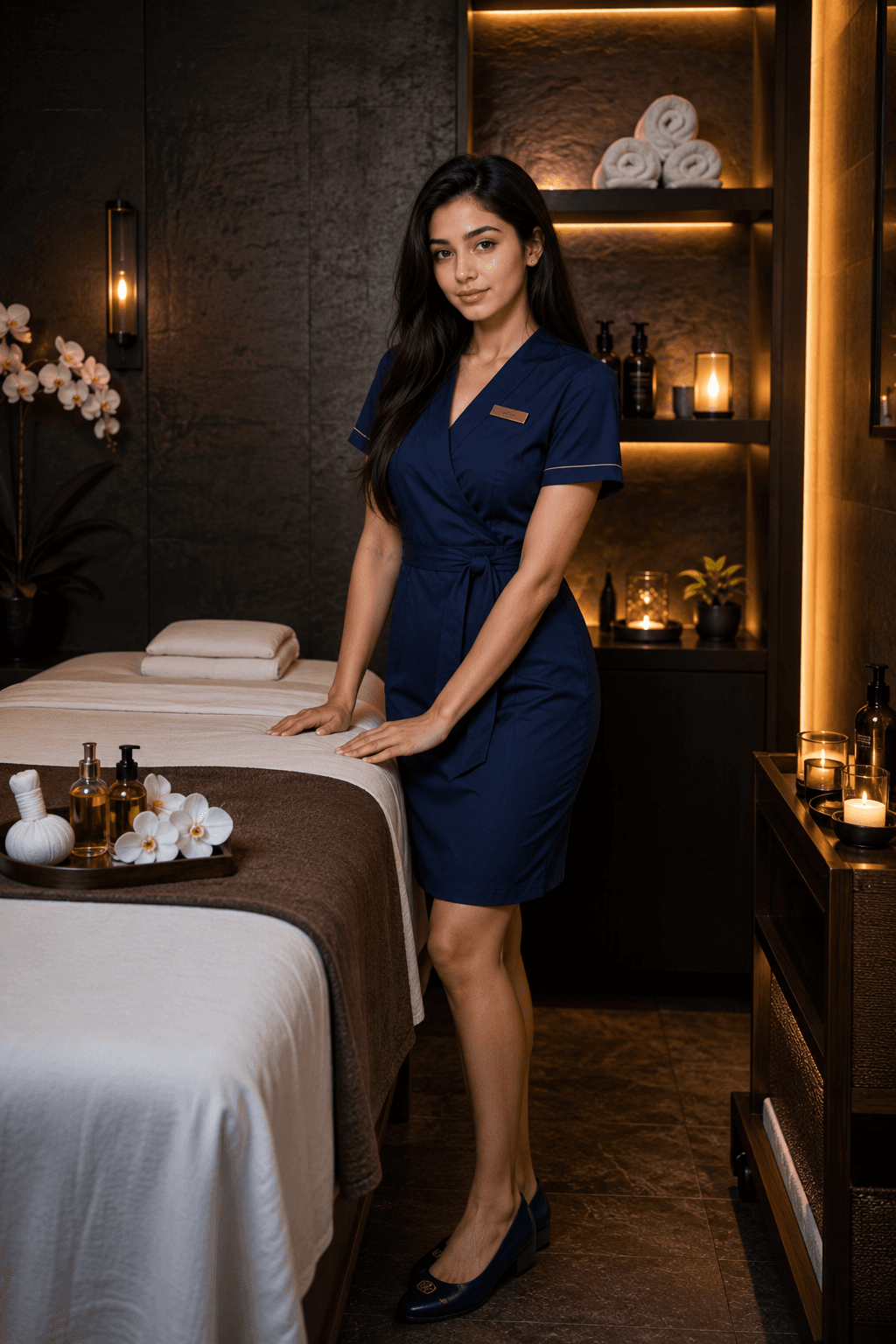 Full Body Massage + Scrub at Oceanic Spa Vashi